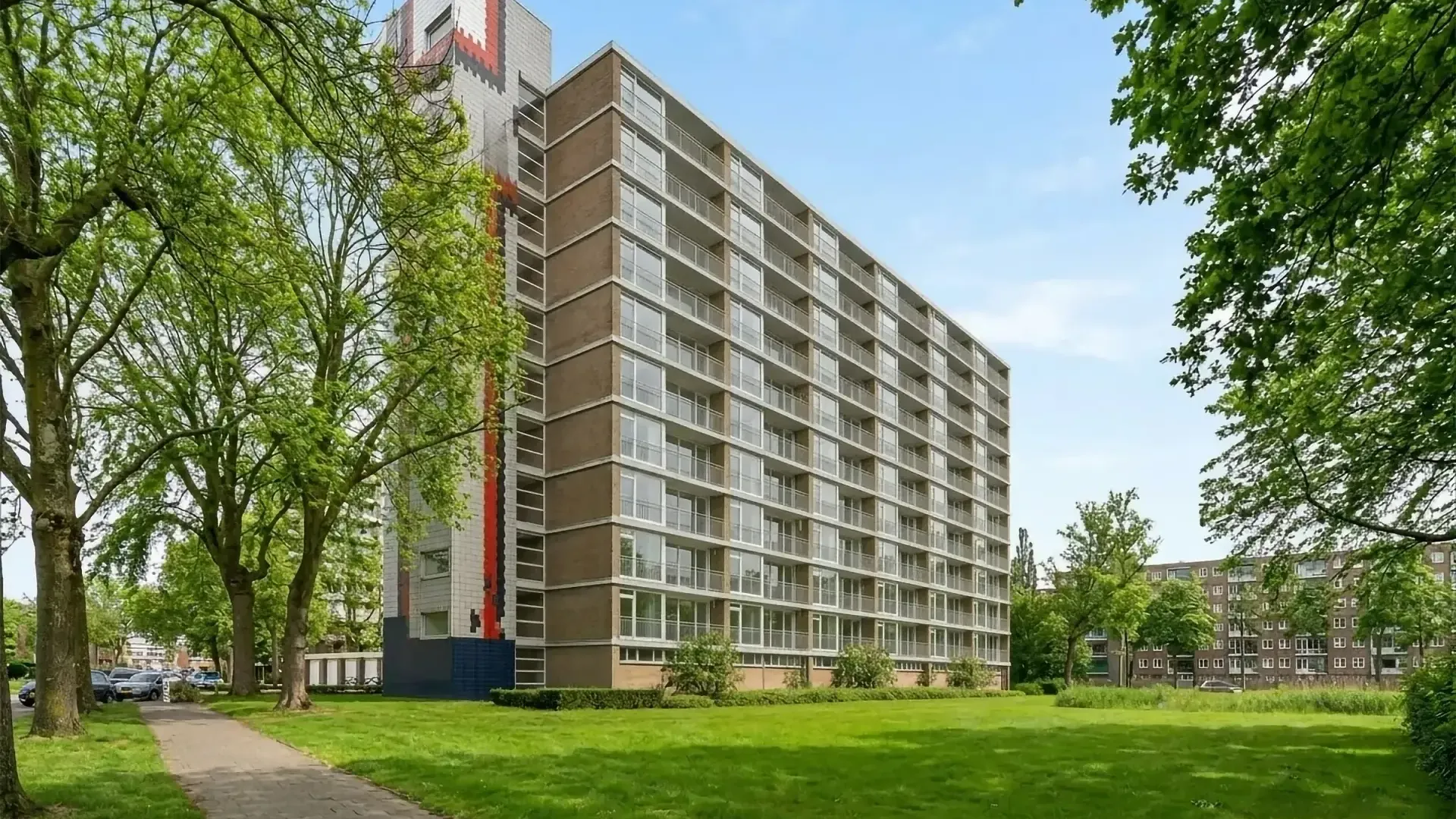 Render van het verduurzaamde appartementencomplex aan de Antwerpenstraat in Breda