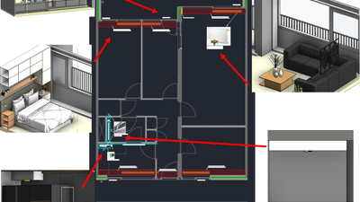 Impressie plattegrond modelwoning